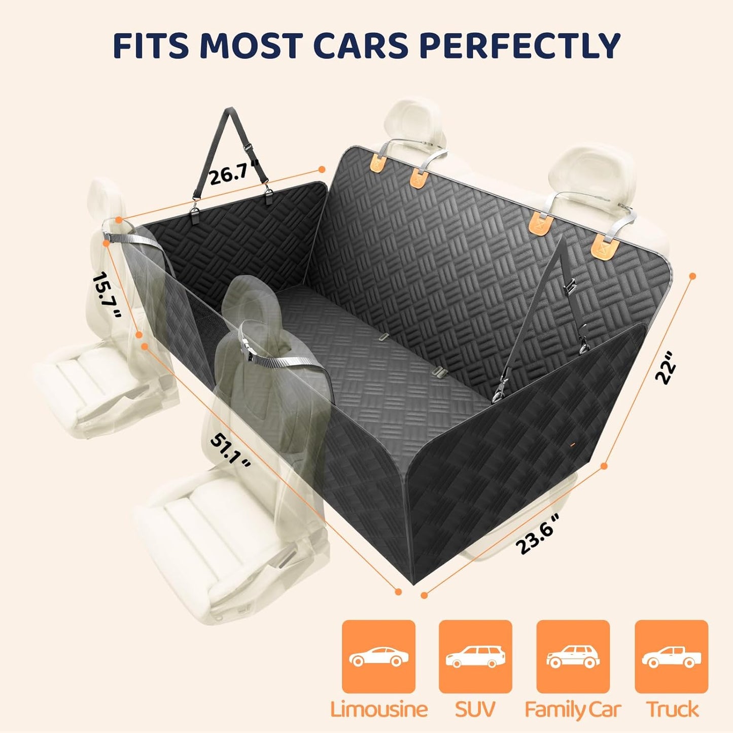 Firmpaw™ Hard Bottom Car Seat Cover