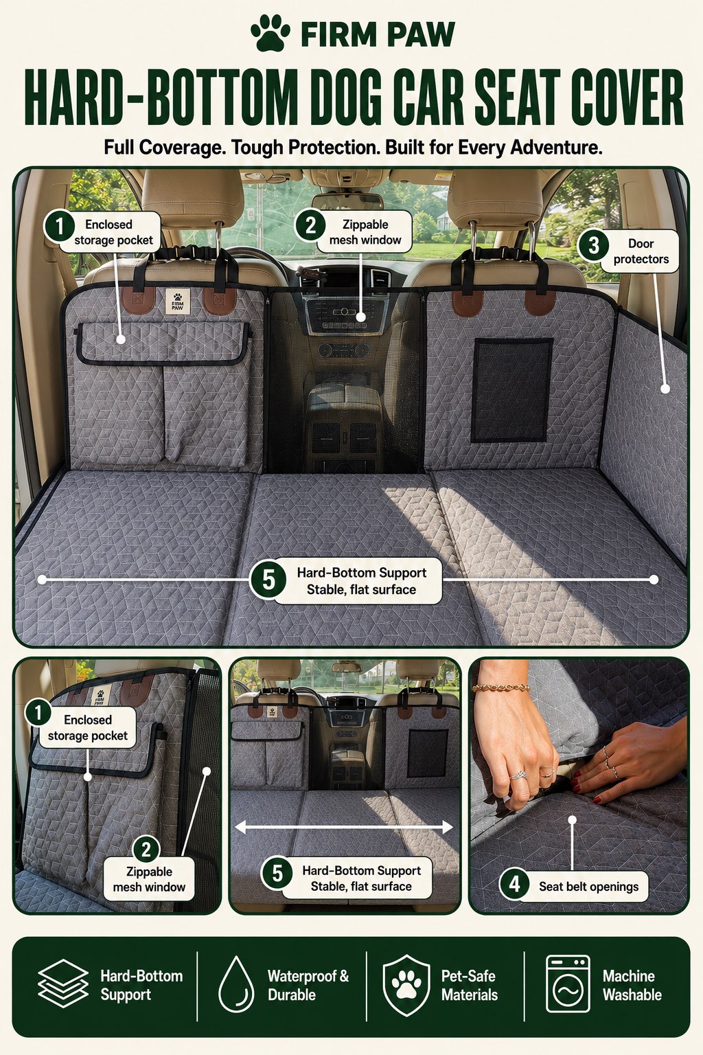 Hard Bottom Car Seat Cover