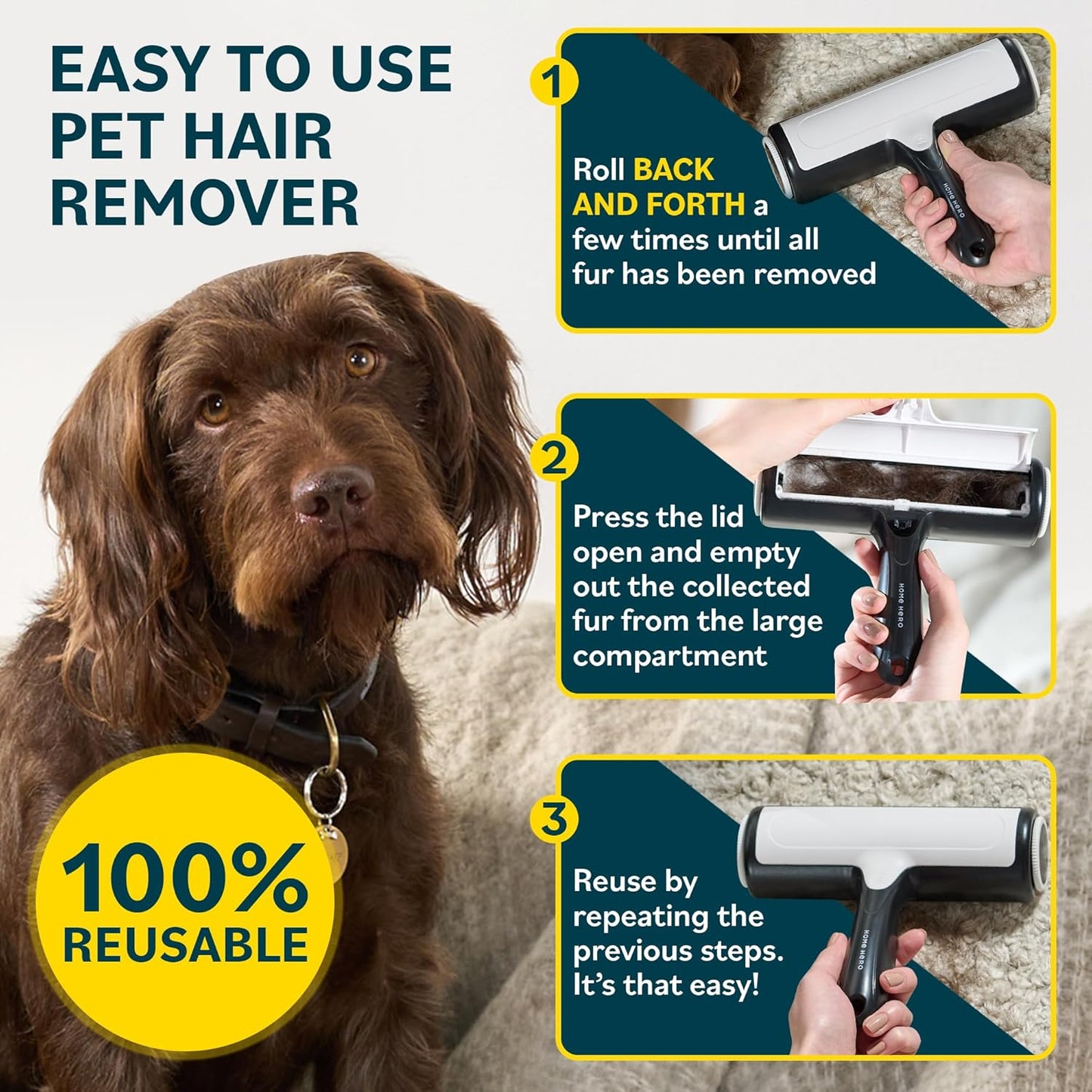 FirmPaw™ Reusable Pet Hair Removers - Set of 2